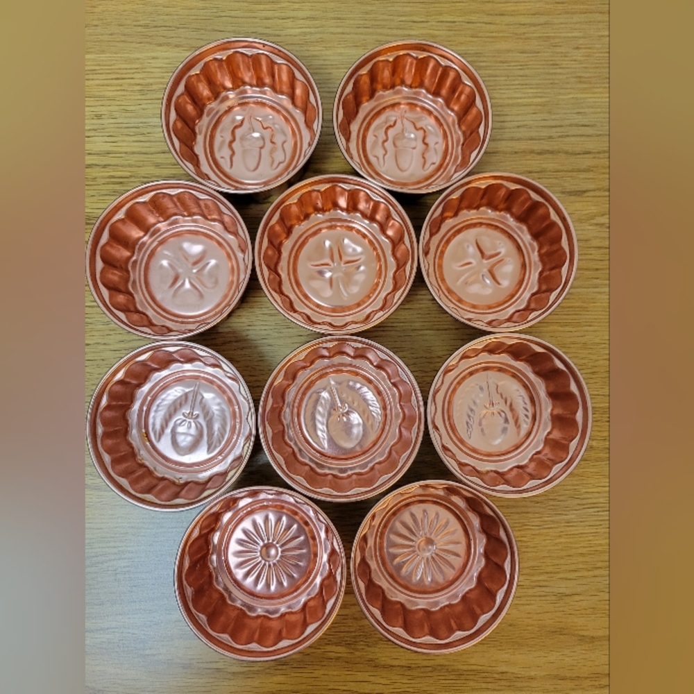 10 Vintage Mini Jell-O*Tart molds